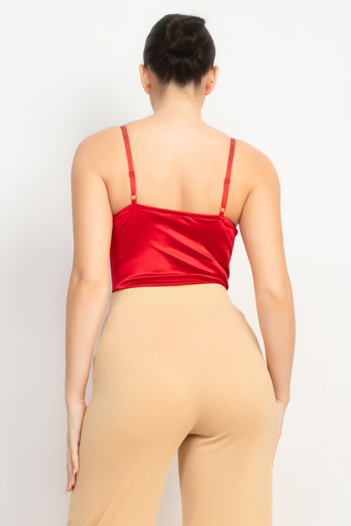 Rhinestone Strap Sweetheart Bodysuit - Image 5