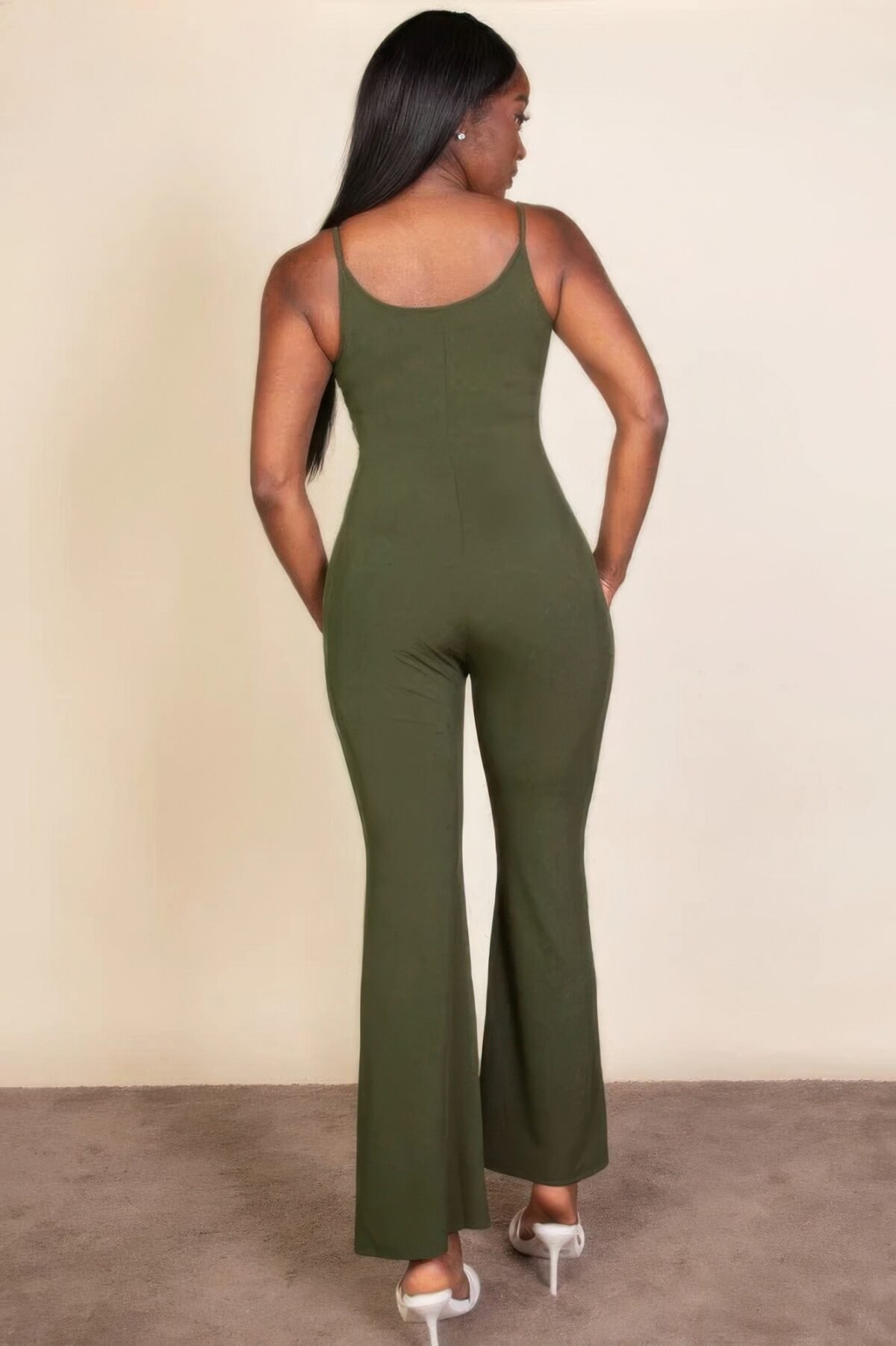 Ribbed sleeveless wide leg jumpsuit - Image 4