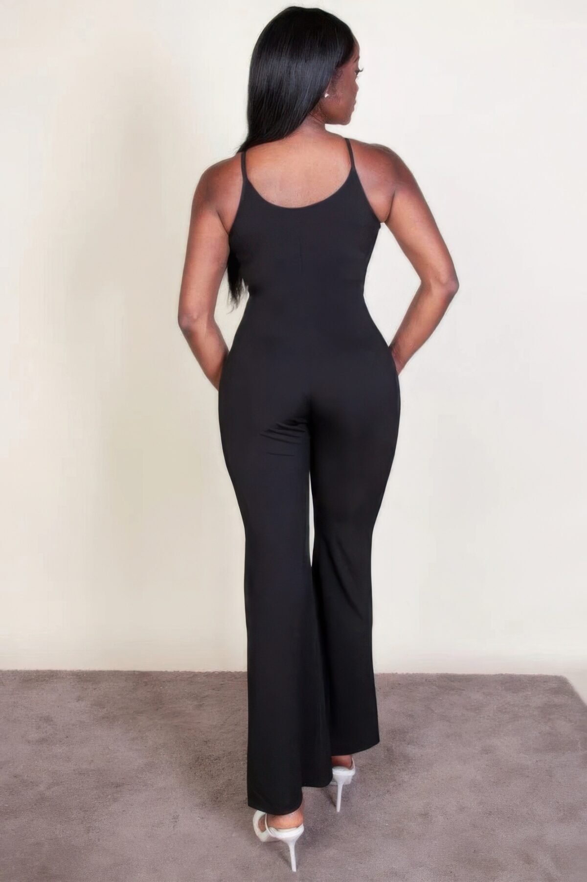 Ribbed sleeveless wide leg jumpsuit - Image 5