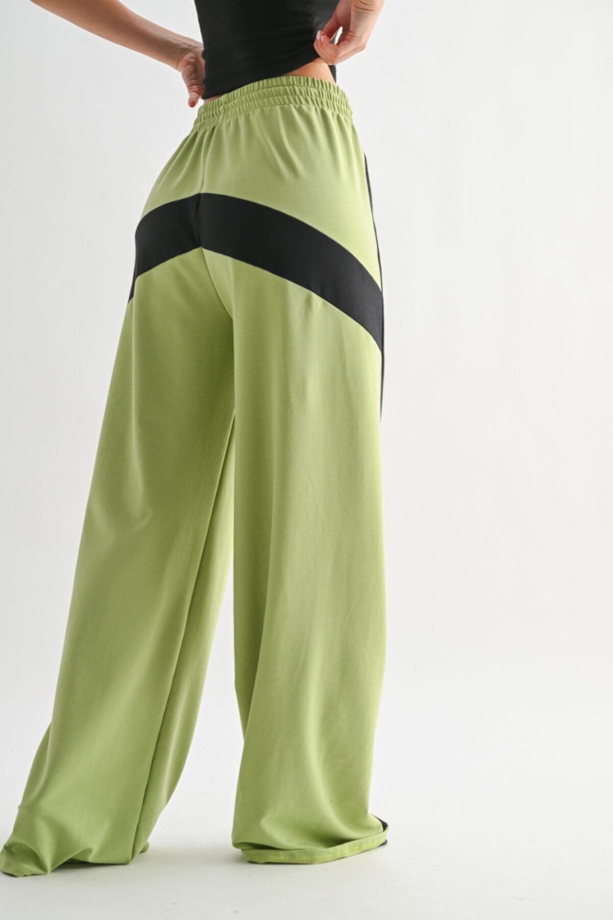 Color Block Wide Leg Lounge Pants - Image 10
