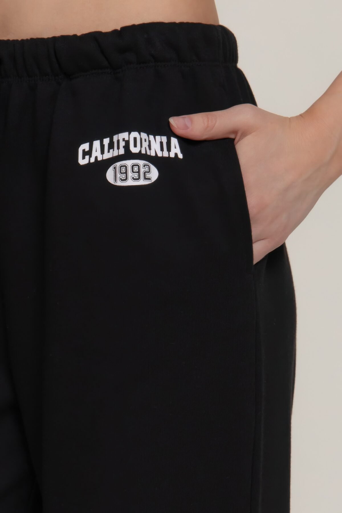 Waistband Print Detail Sweatpants - Image 3