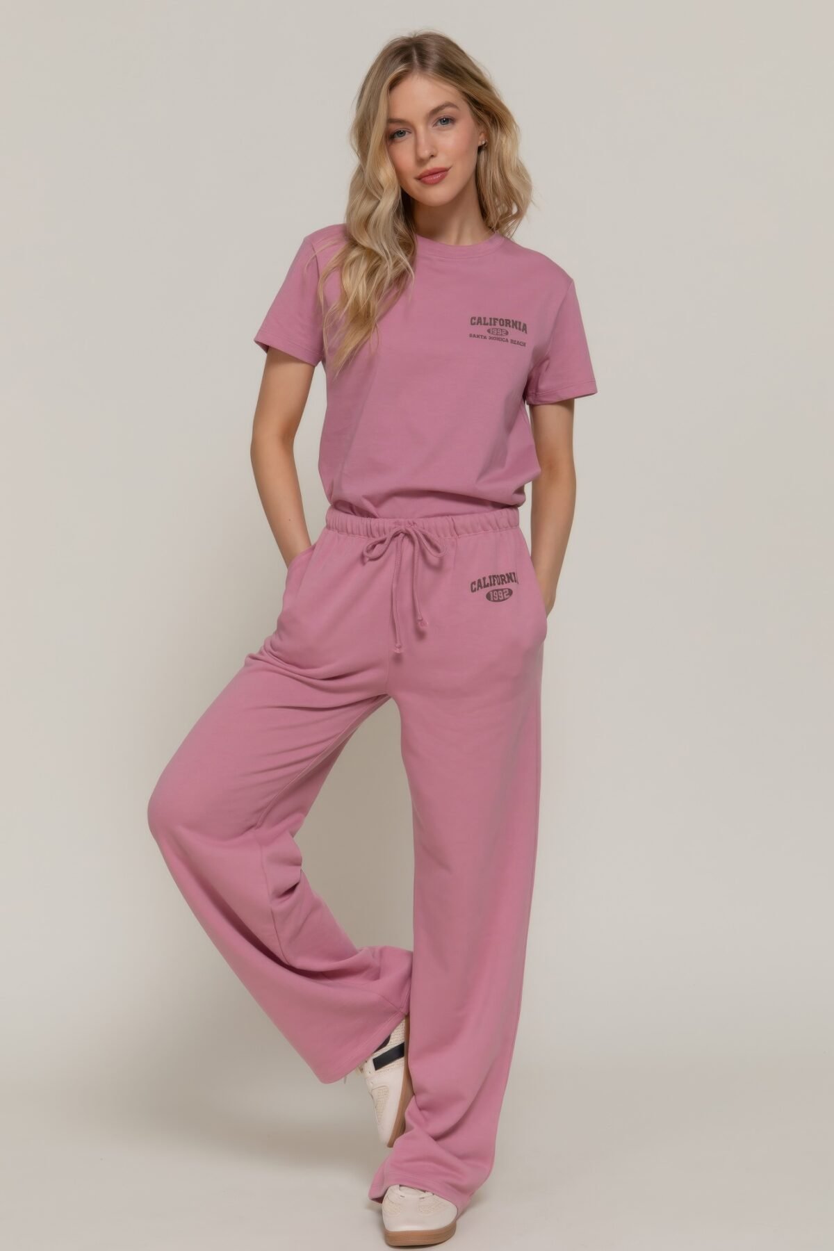 Waistband Print Detail Sweatpants - Image 2