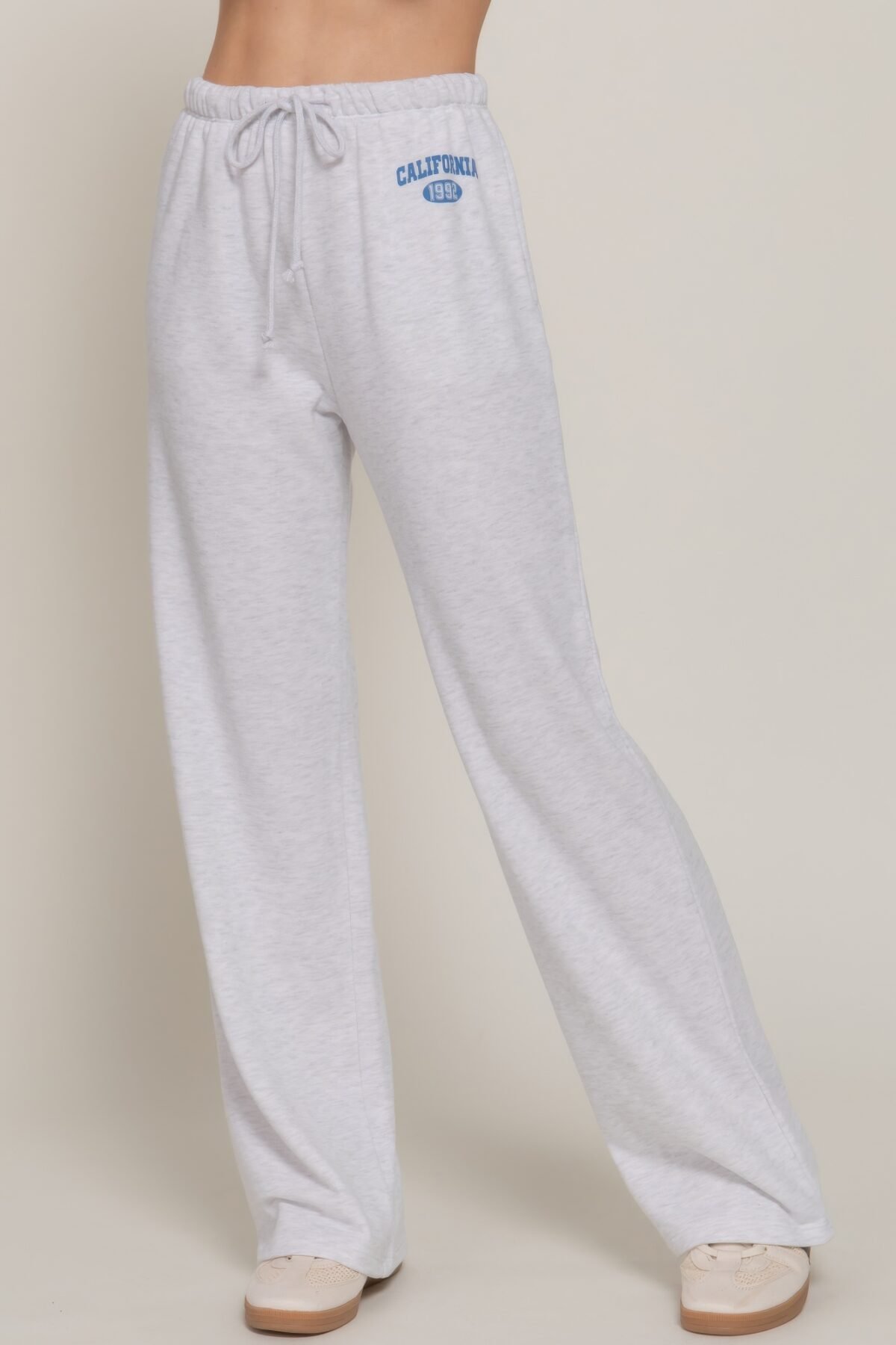 Waistband Print Detail Sweatpants - Image 1