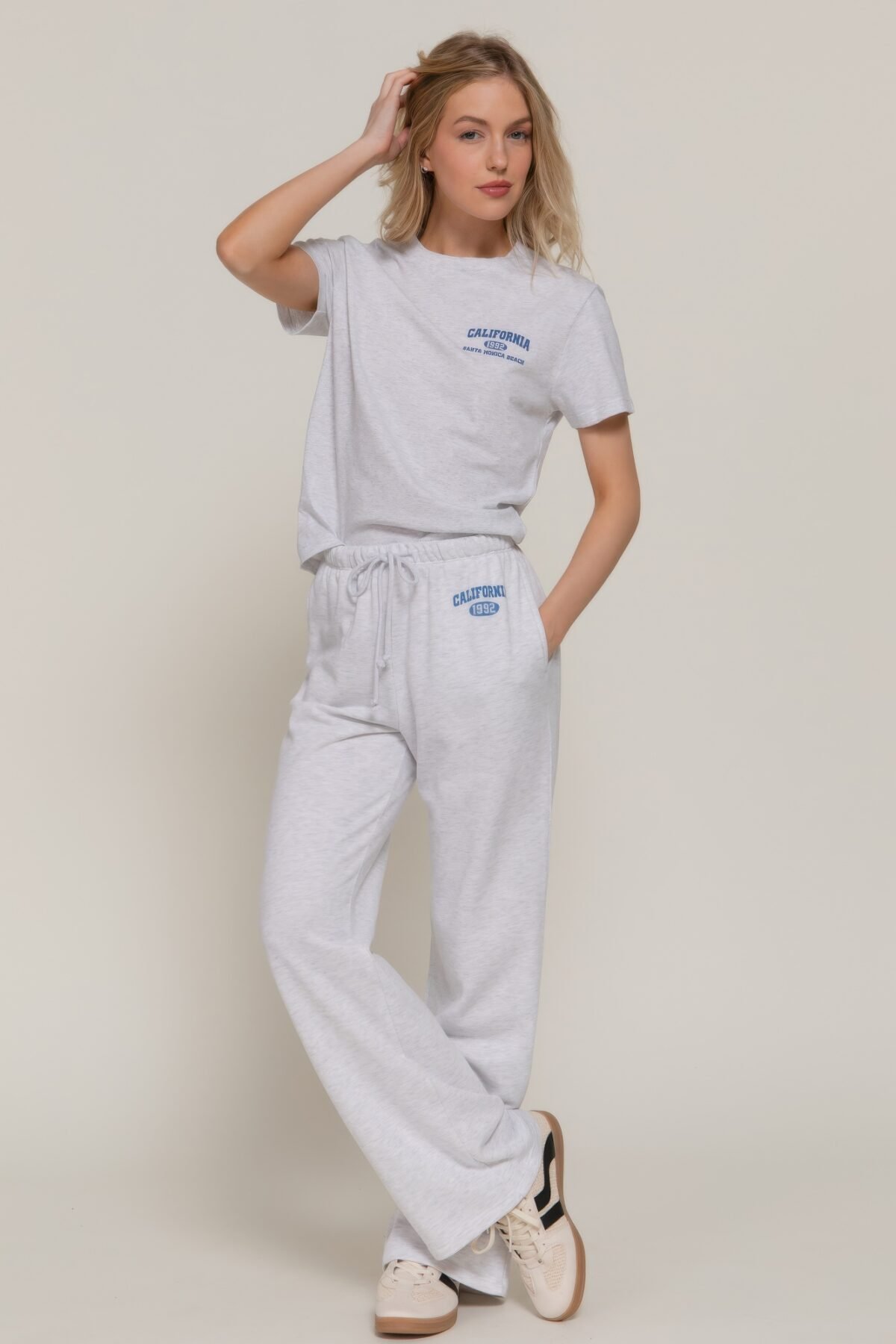 Waistband Print Detail Sweatpants - Image 2