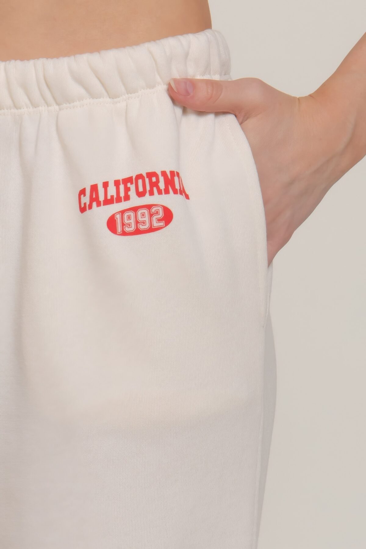 Waistband Print Detail Sweatpants - Image 3