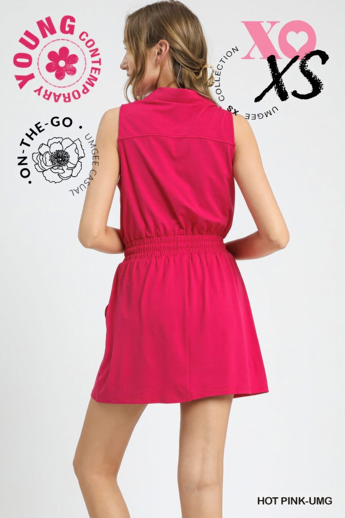 Zip Front Casual Mini Dress - Image 5