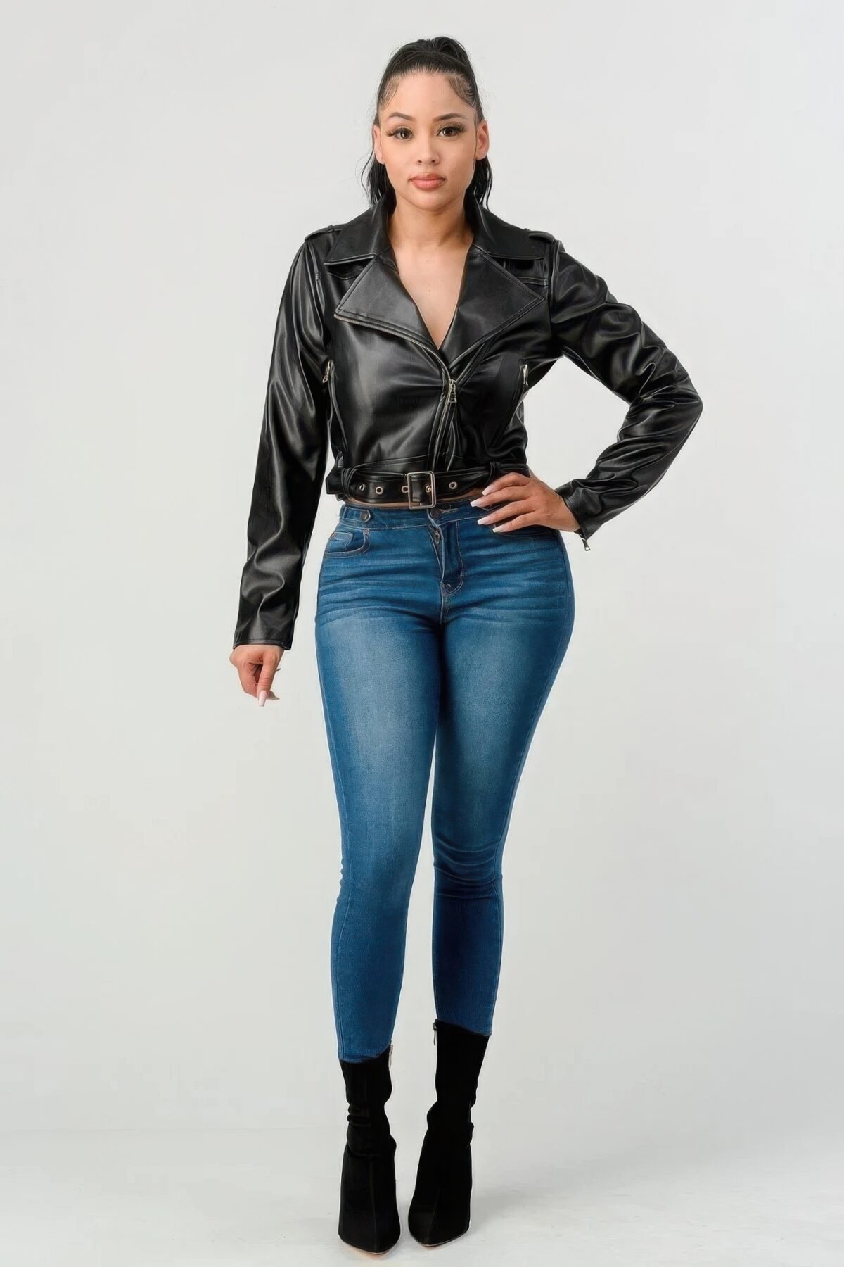 Pu Leather Jacket - Image 2
