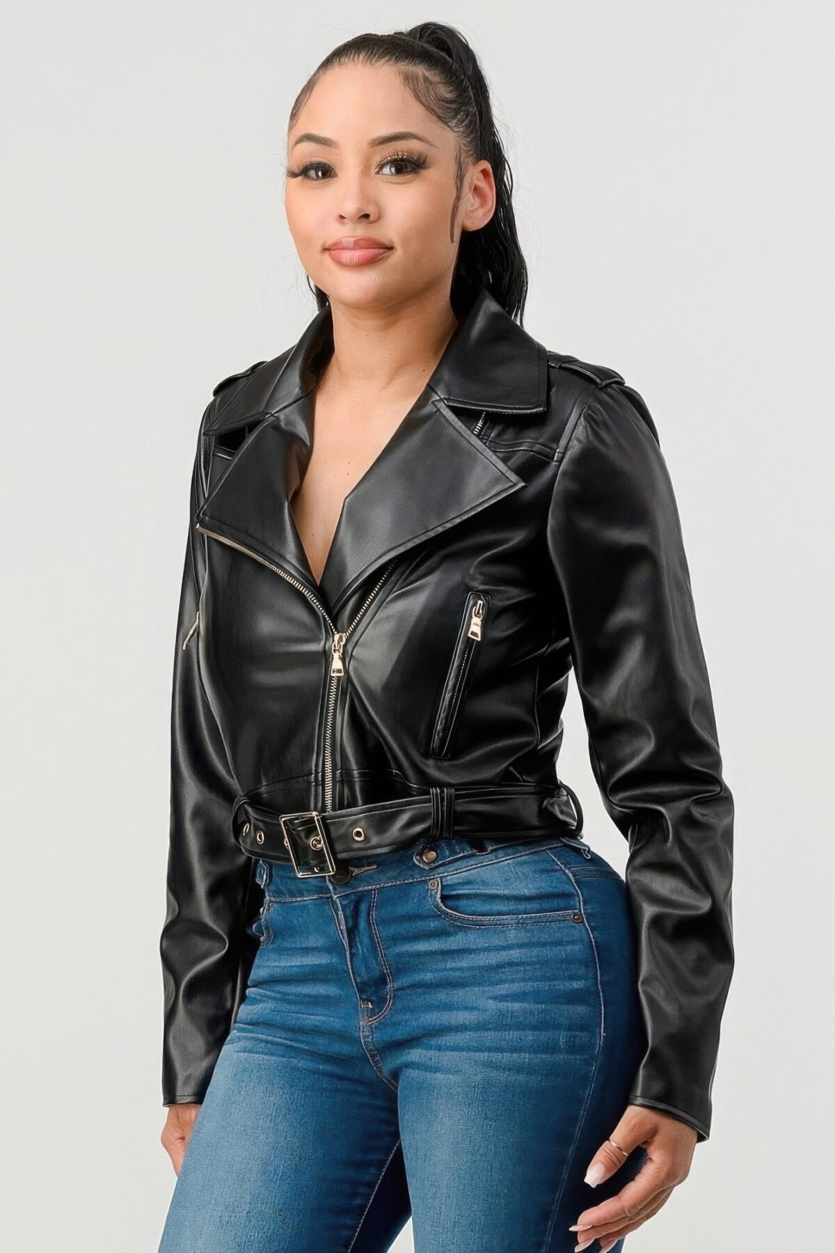 Pu Leather Jacket - Image 4