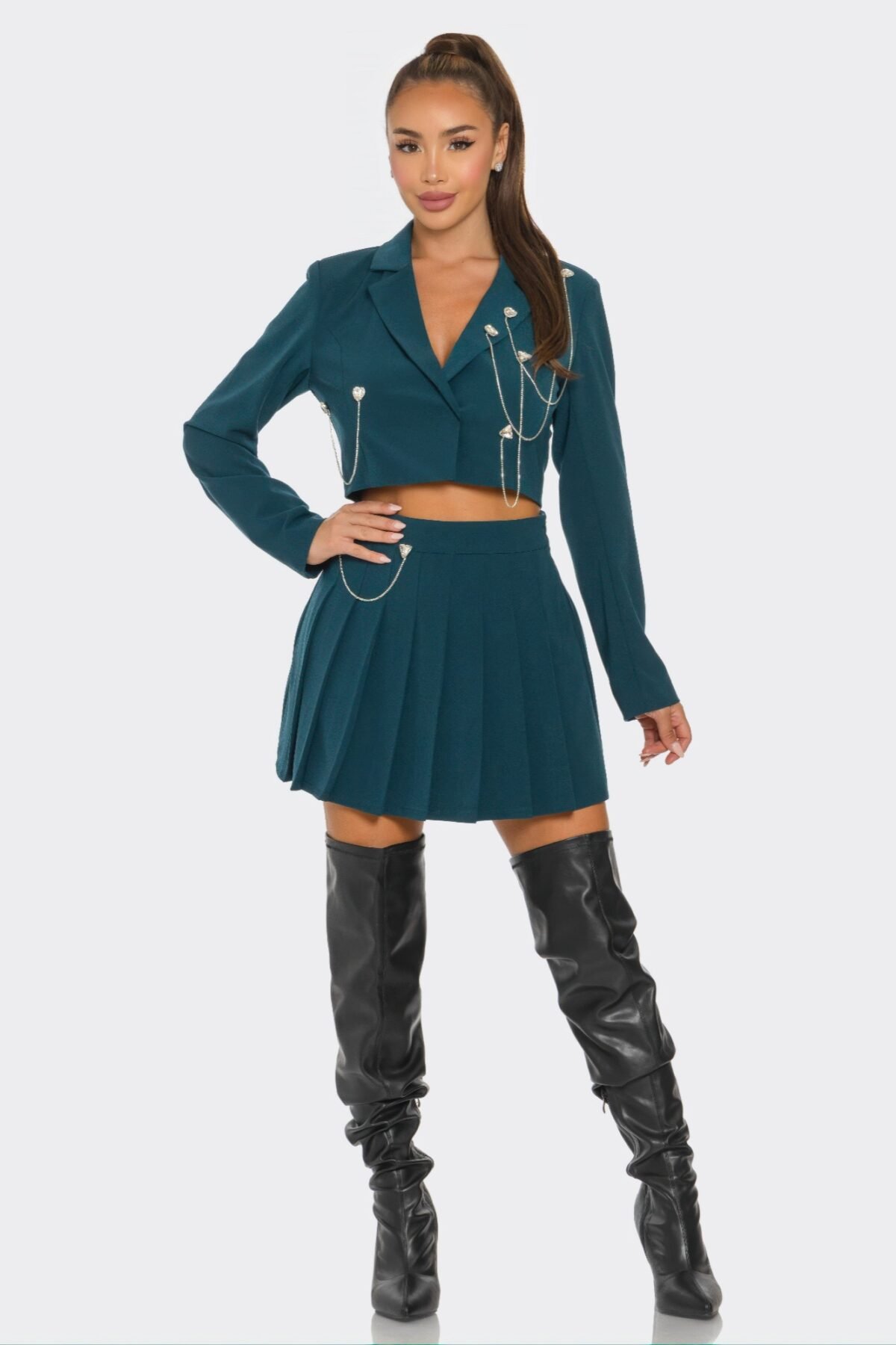 Pleated Skirt Set - Image 2