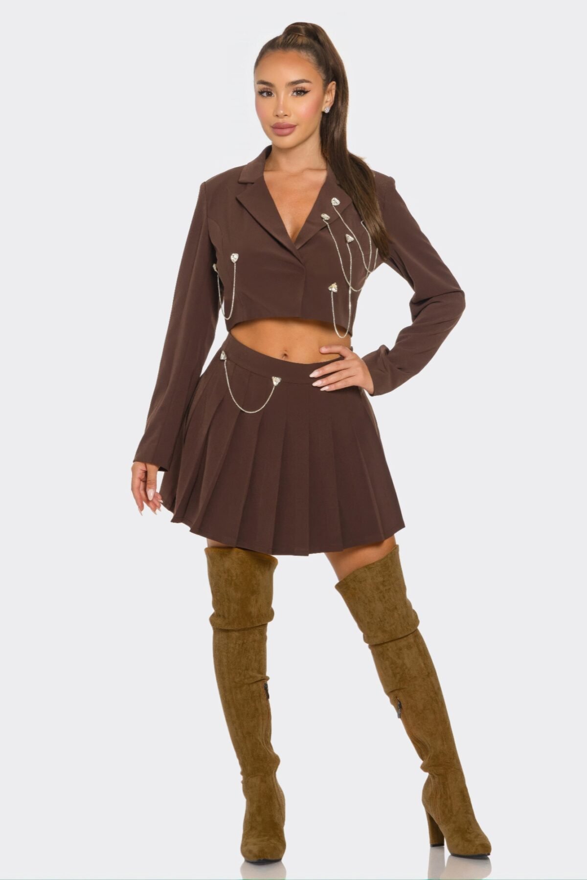 Pleated Skirt Set - Image 2