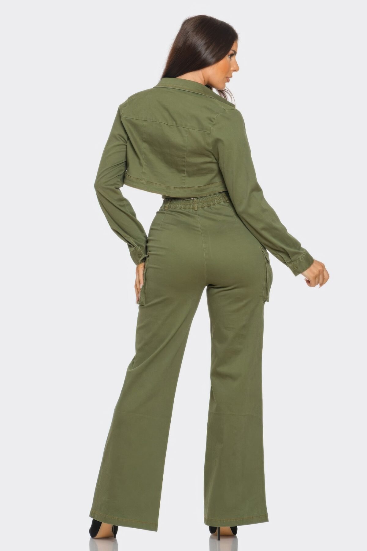 Crop Jacket 3pcs Set - Image 5