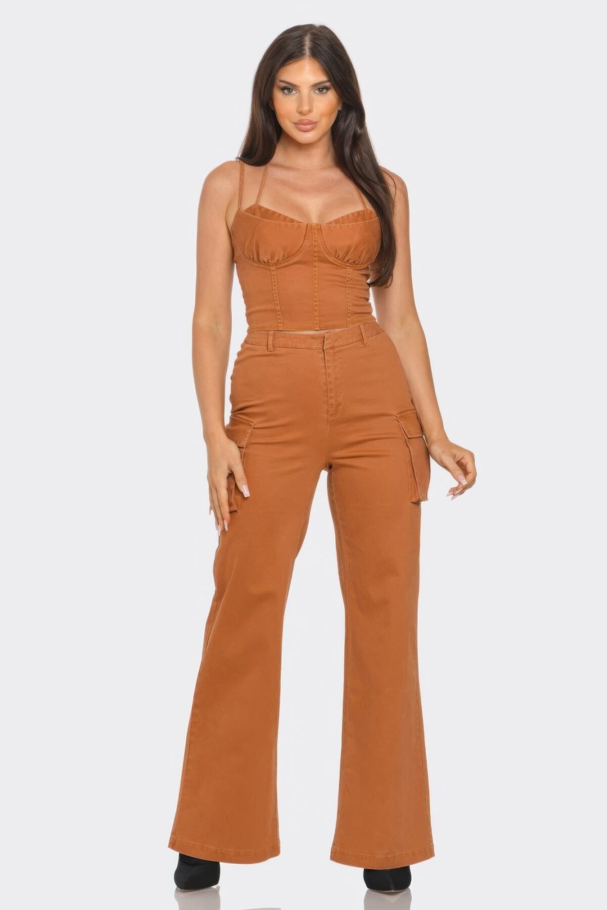 Crop Jacket 3pcs Set - Image 4