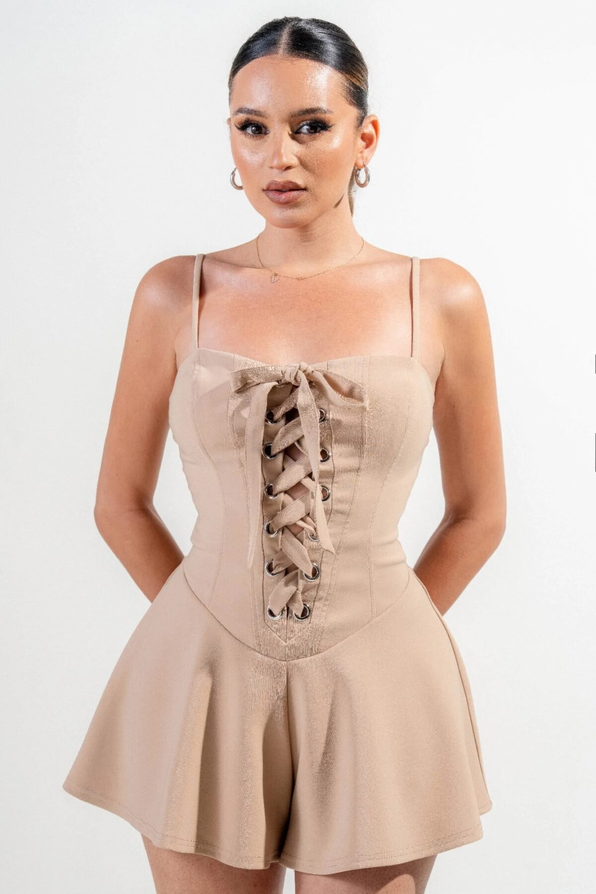 Stretch Woven Jumpsuit - Image 1