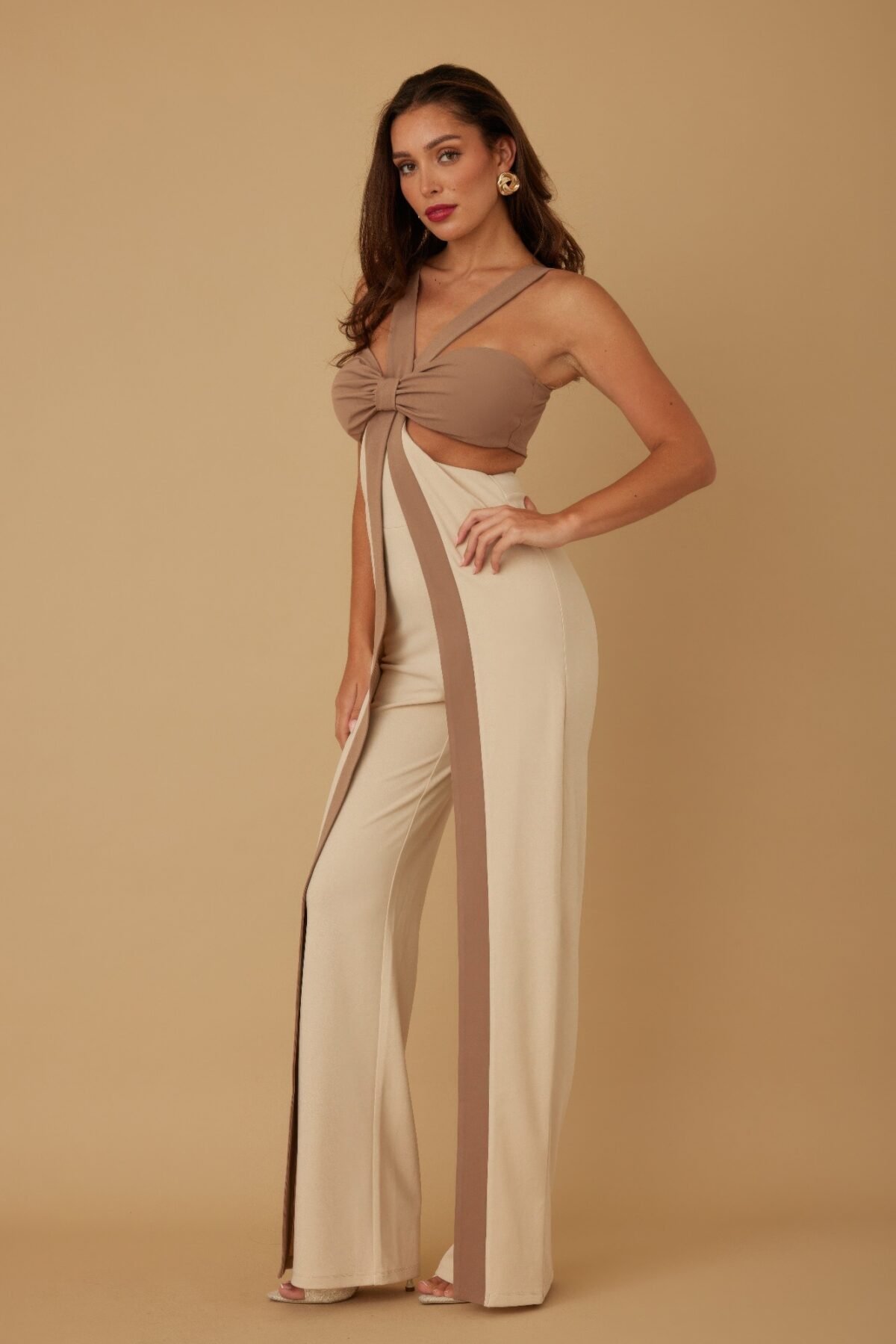 X Ribbon Open Jumpsuit - Image 4