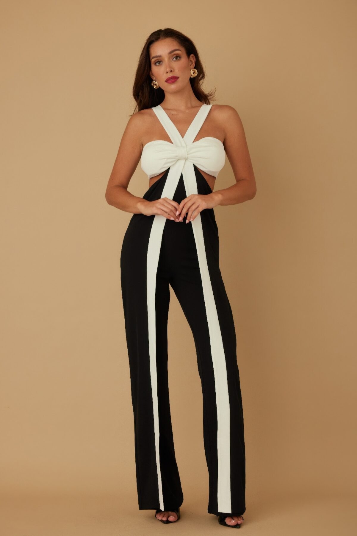 X Ribbon Open Jumpsuit - Image 2