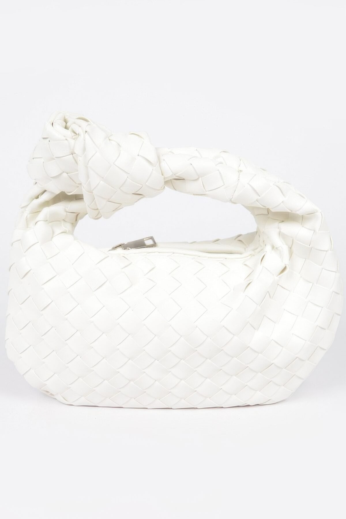 Faux Leather Braided Zip Bag - Image 11