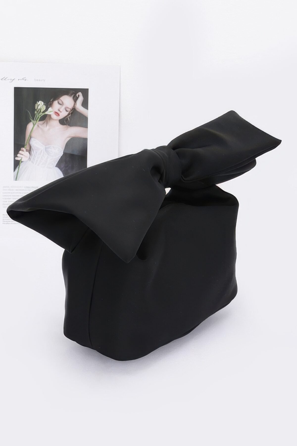 Nylon Bow Handle Women's Clutch Bag - Image 6