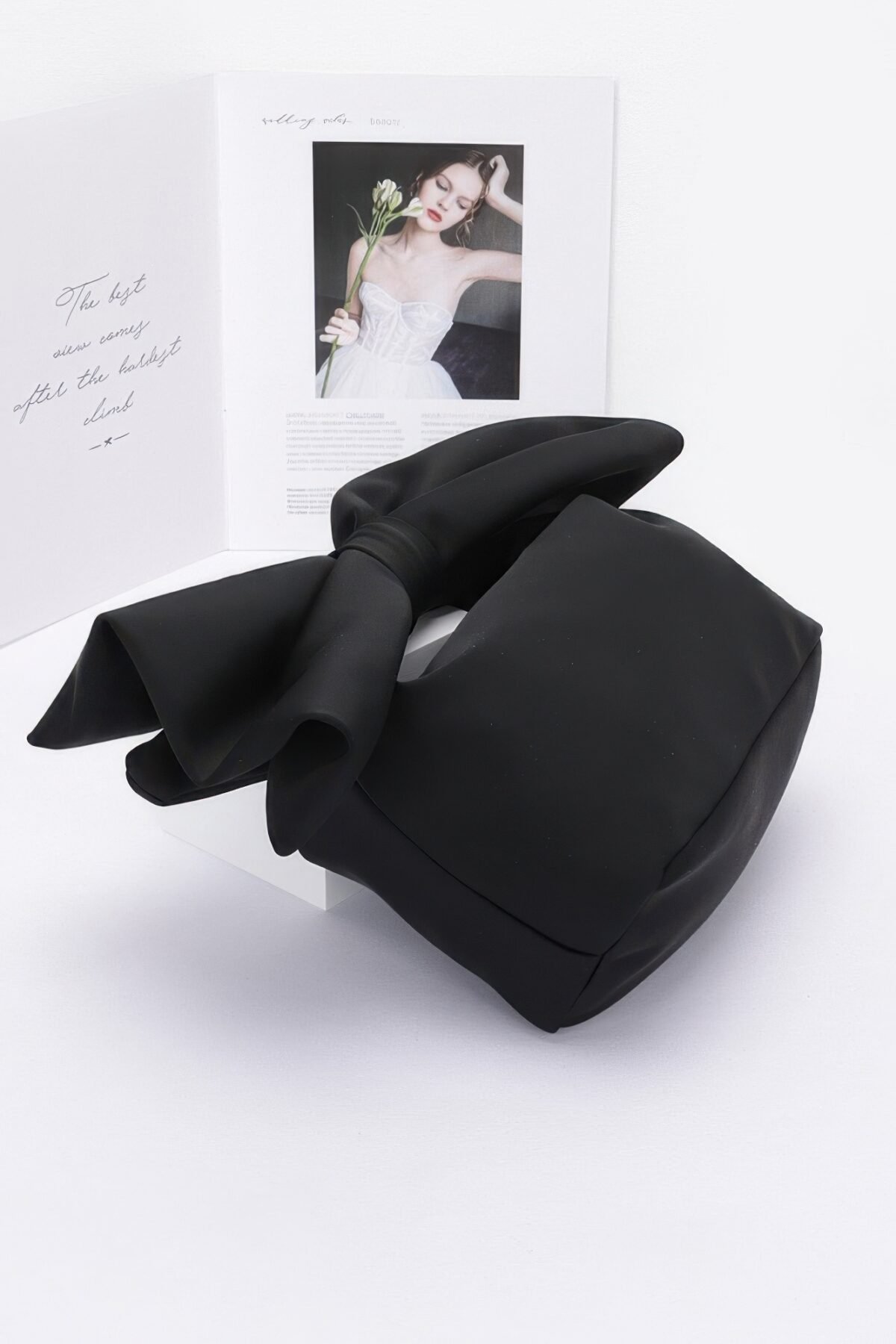 Nylon Bow Handle Women's Clutch Bag - Image 7
