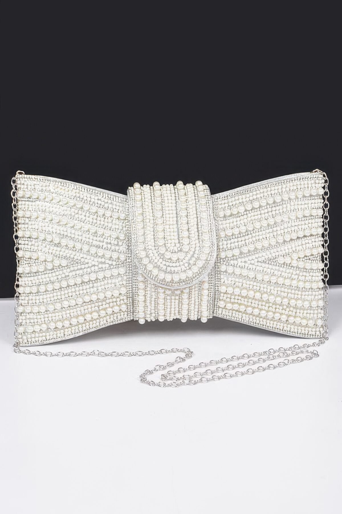 Rhinestone And Pearl Party Clutch - Image 8