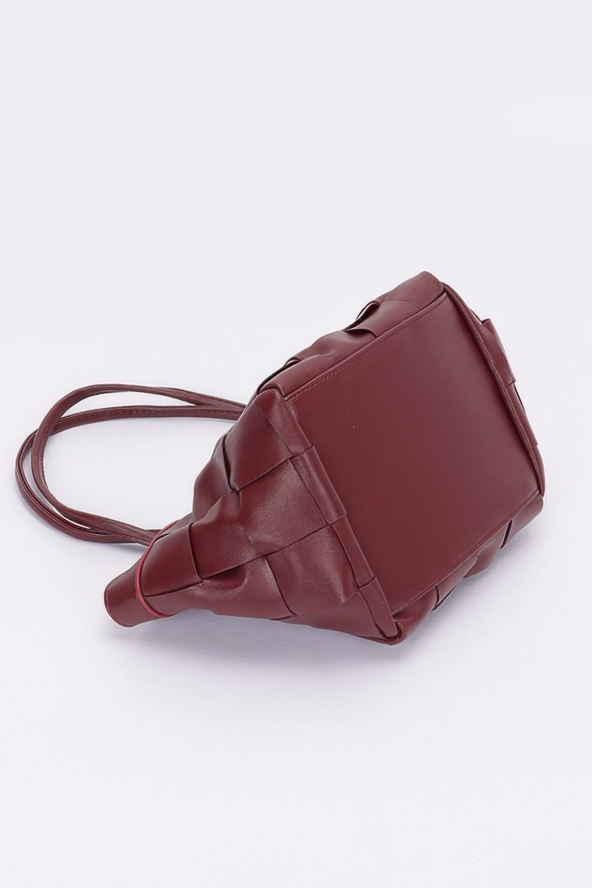 Faux Leather Braided Tote Bag - Image 4