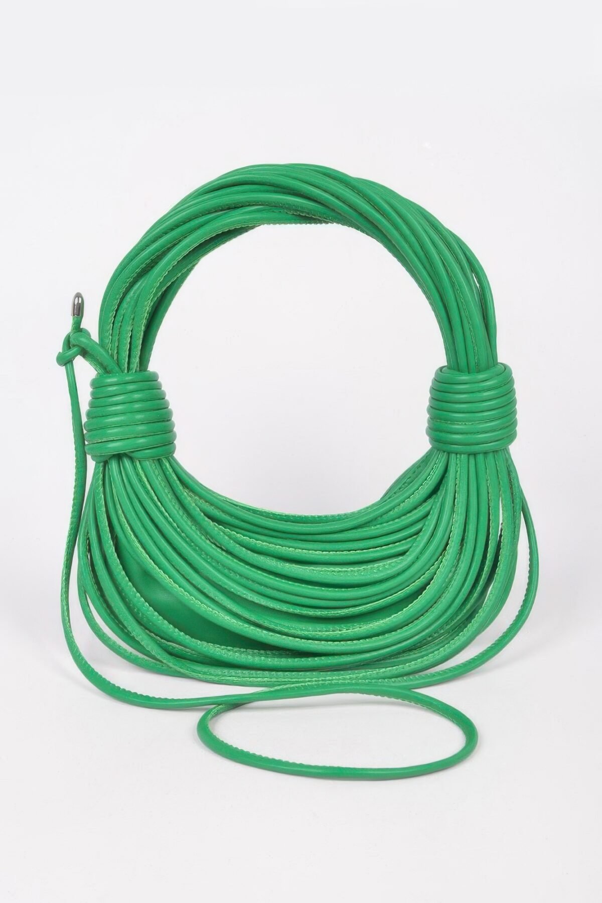 Faux Leather Rope Hobo Bag - Image 5
