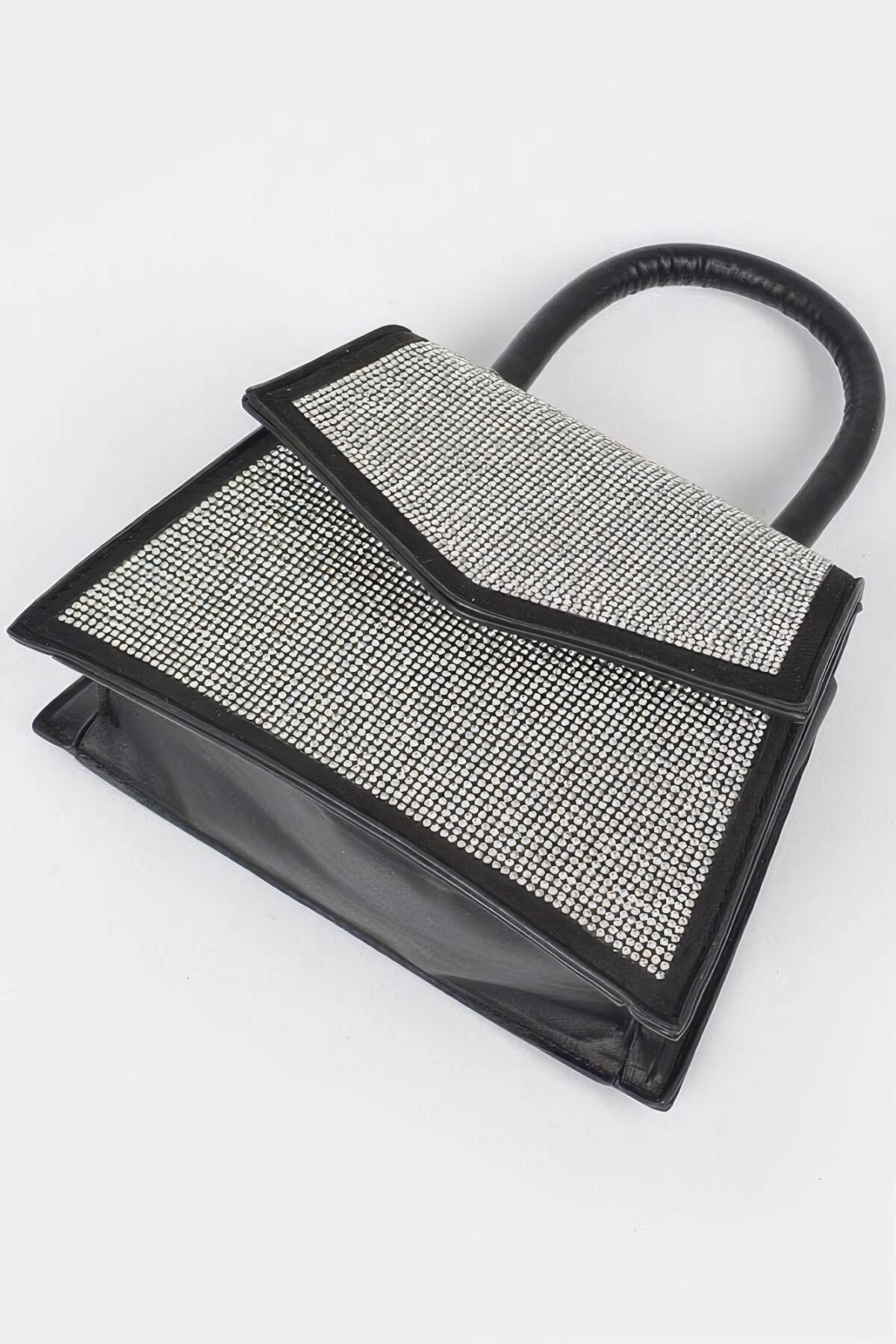 Rhinestone Top Handle Crossbody Bag - Image 3