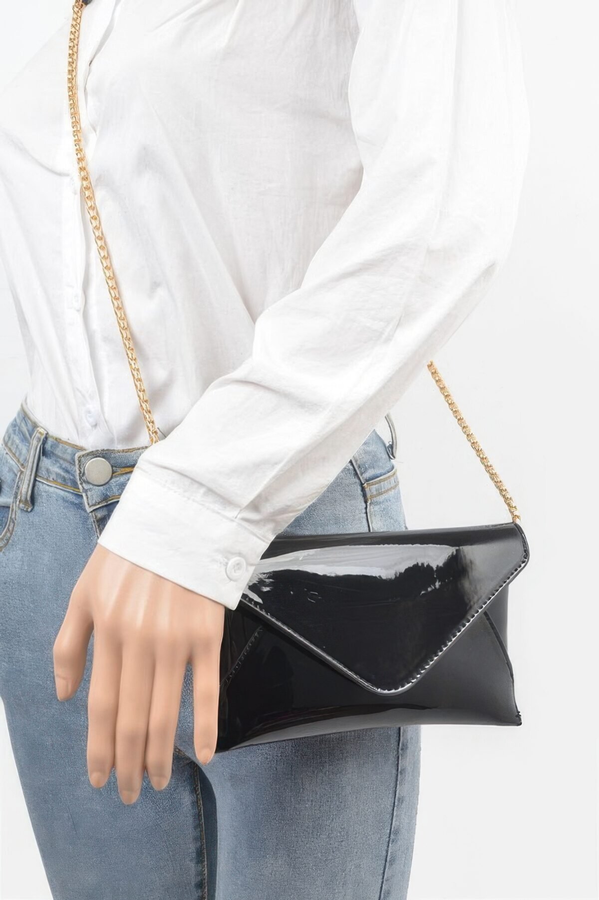 Enamel Envelope Clutch - Image 4