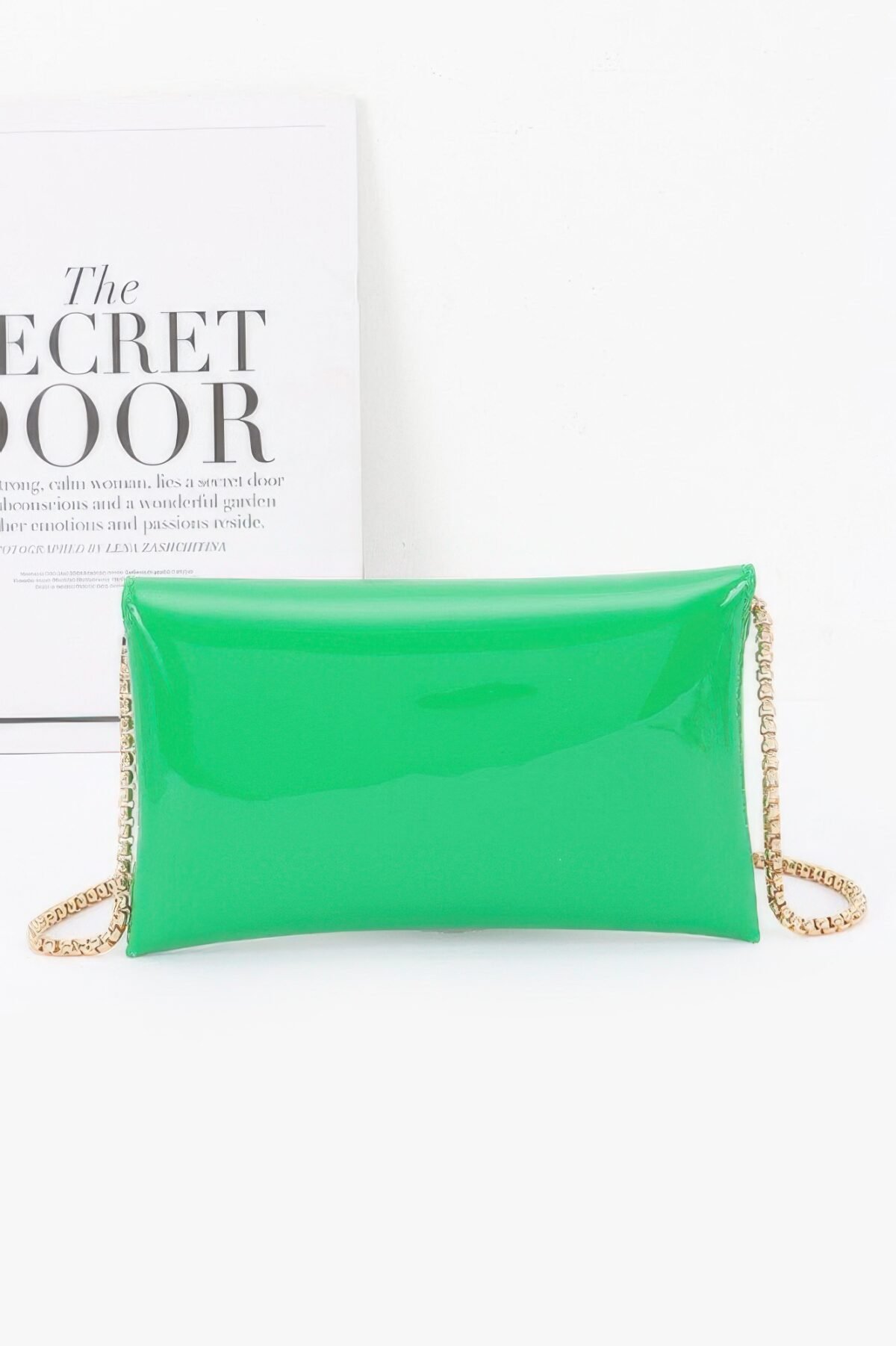 Enamel Envelope Clutch - Image 9
