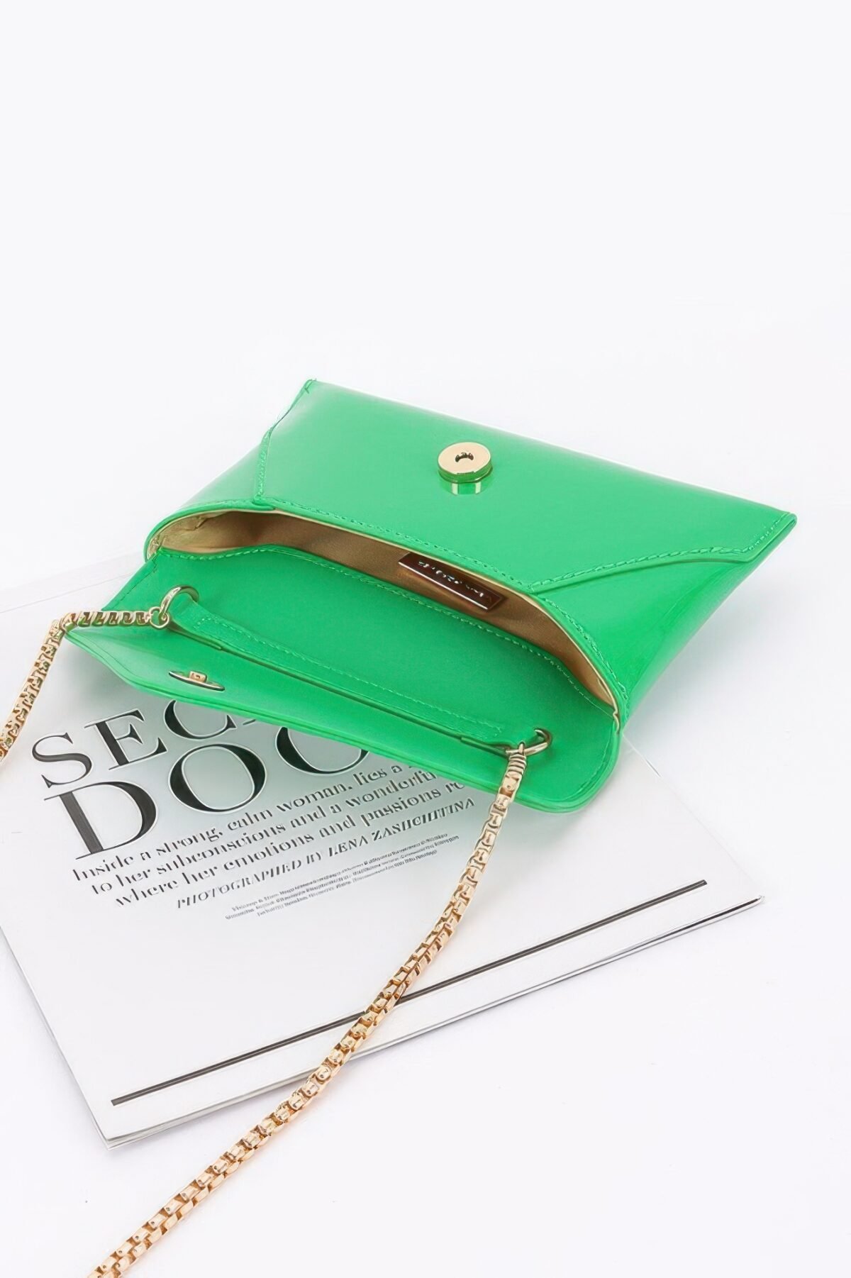 Enamel Envelope Clutch - Image 11