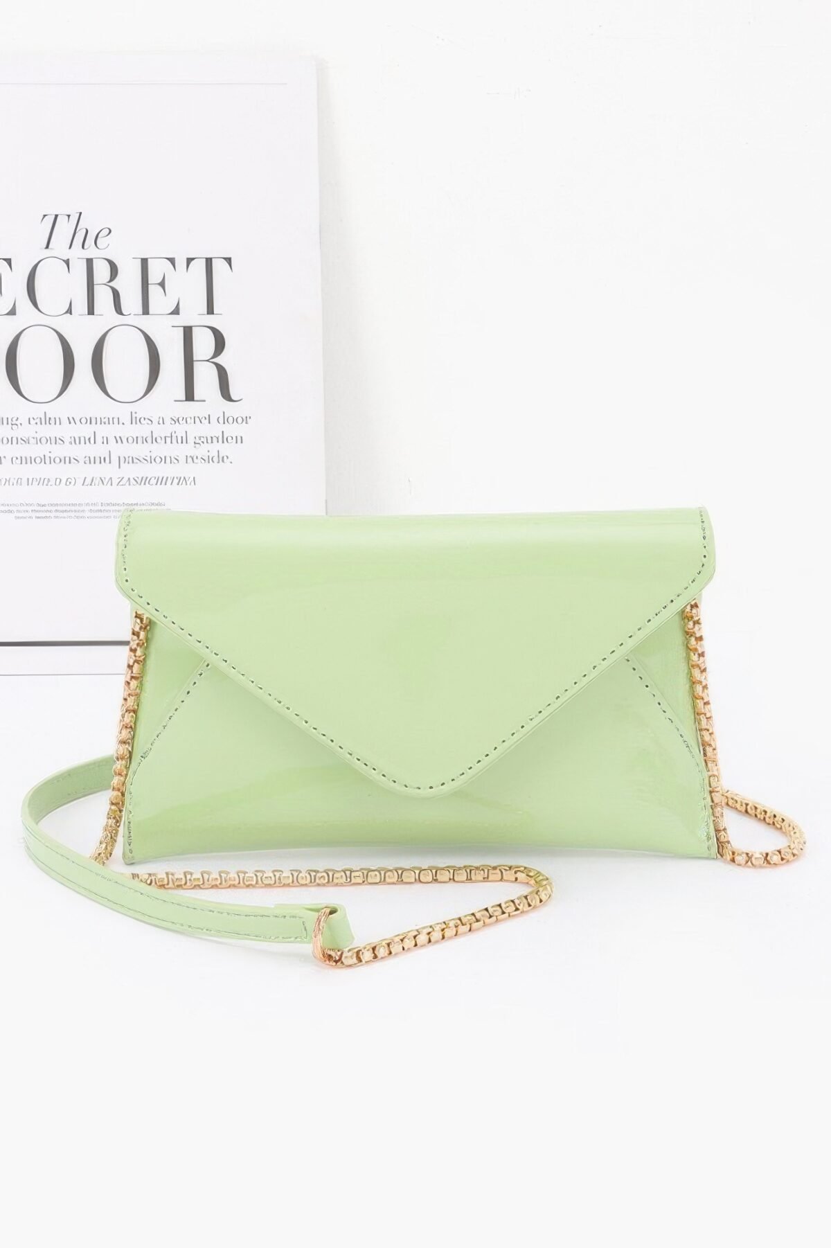Enamel Envelope Clutch - Image 15