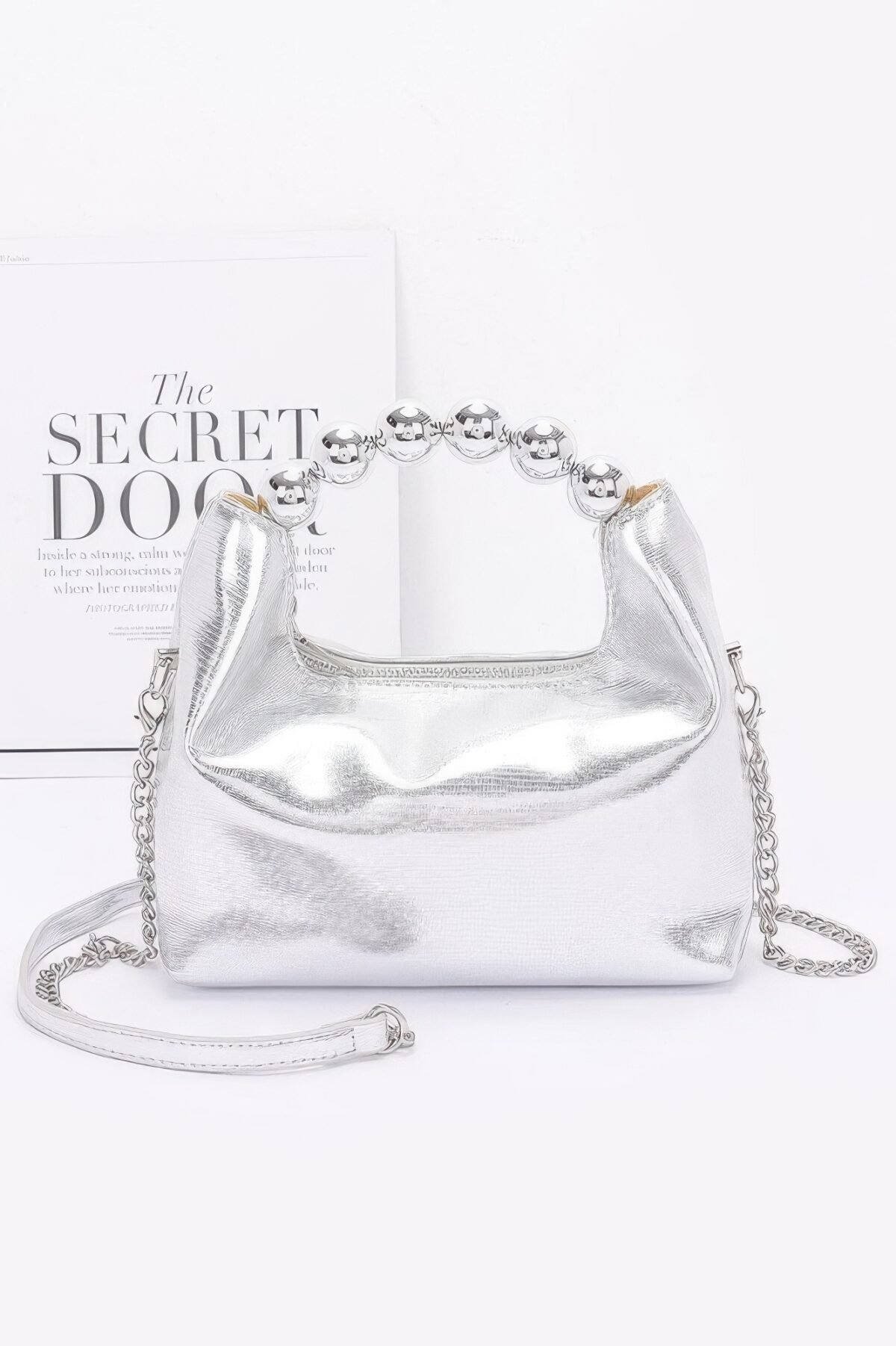 Metallic Ccb Ball Handle Bag - Image 2