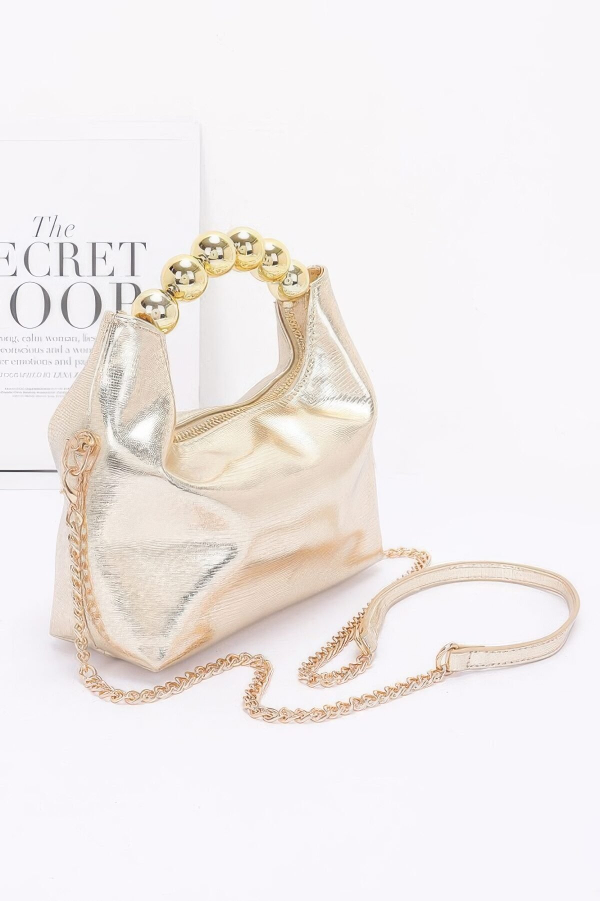 Metallic Ccb Ball Handle Bag - Image 4