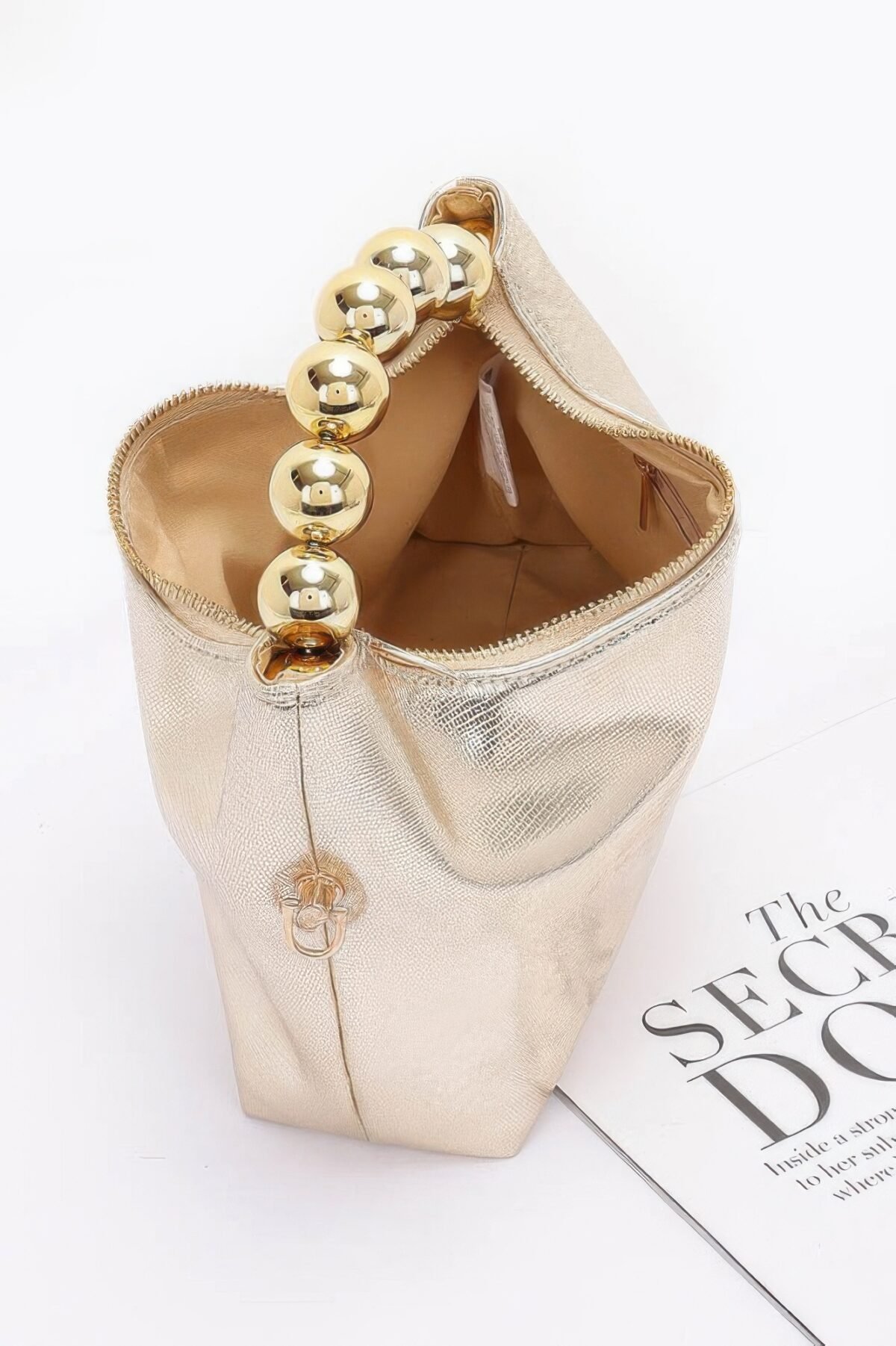 Metallic Ccb Ball Handle Bag - Image 6