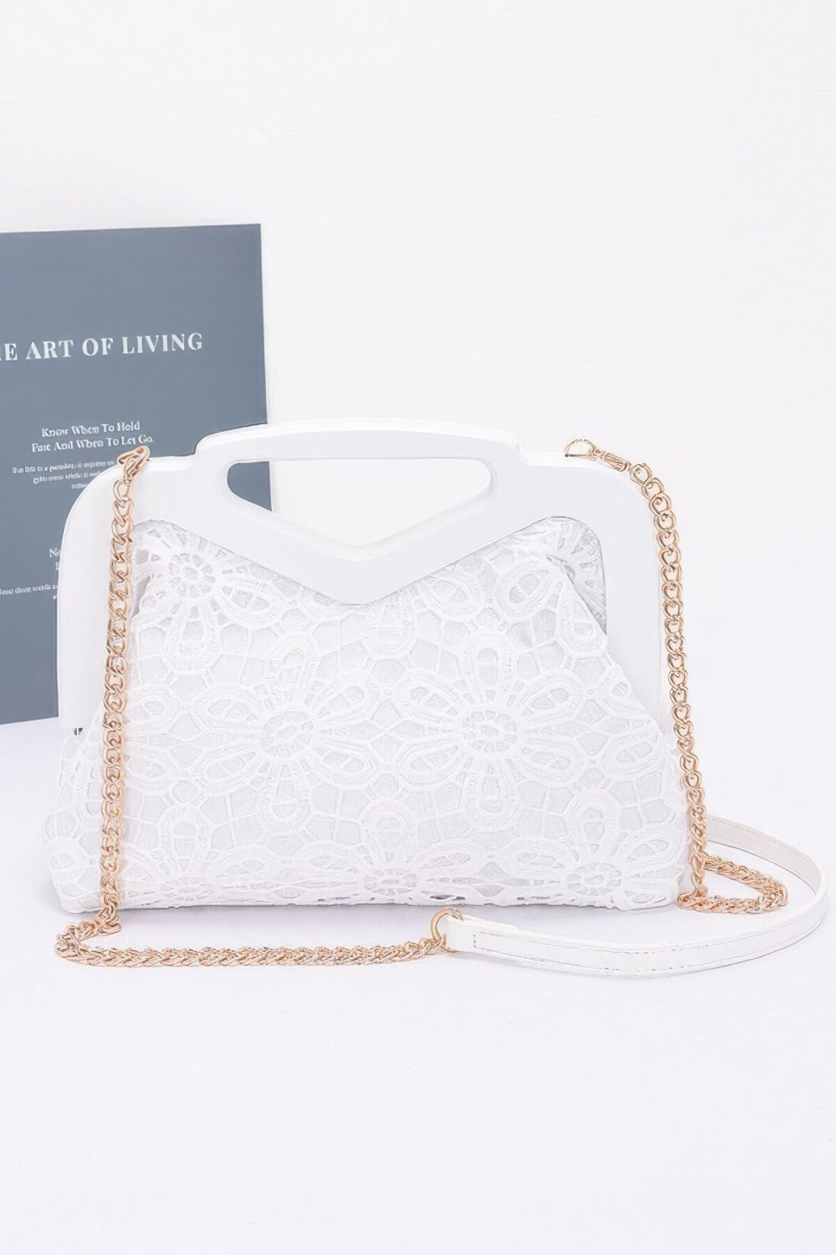 Crochet Wood Frame Clutch - Image 2