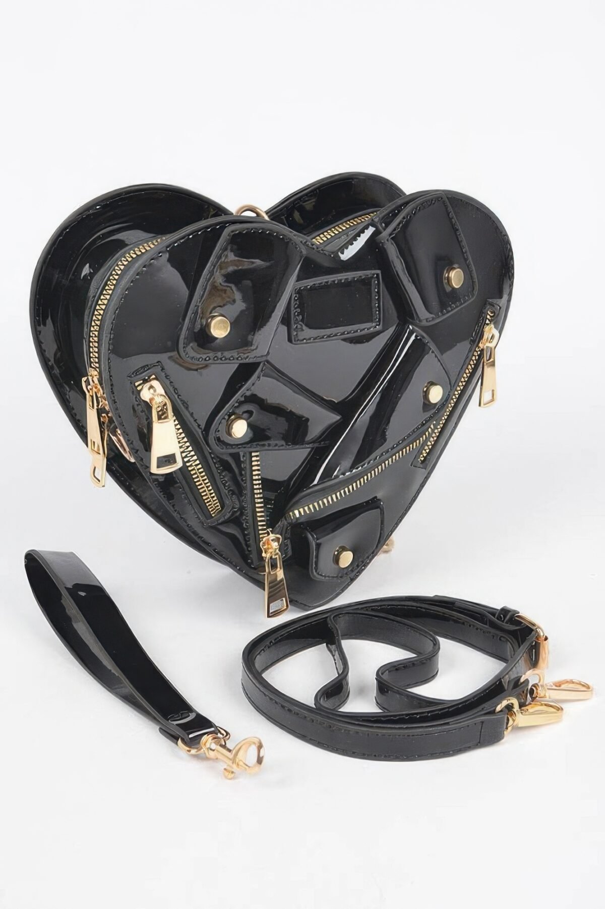 Heart Shape Jacket Crossbody Bag - Image 3