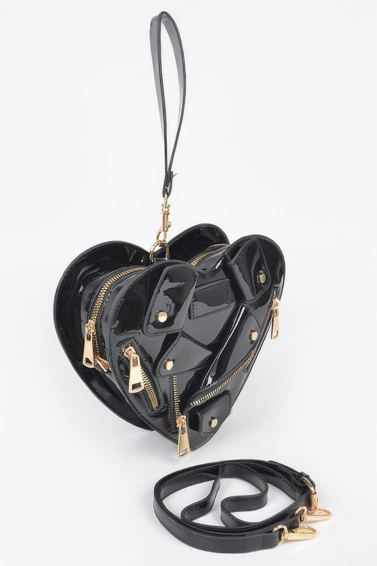 Heart Shape Jacket Crossbody Bag - Image 4