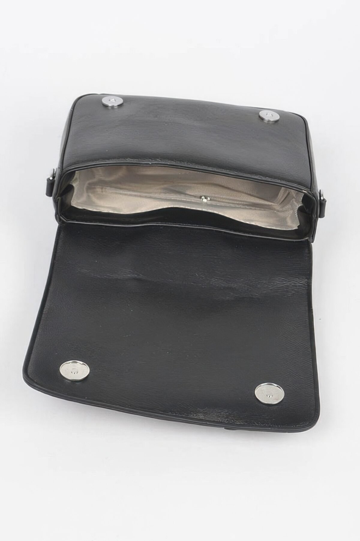 Faux Leather Metal Studded Jacket Clutch - Image 6