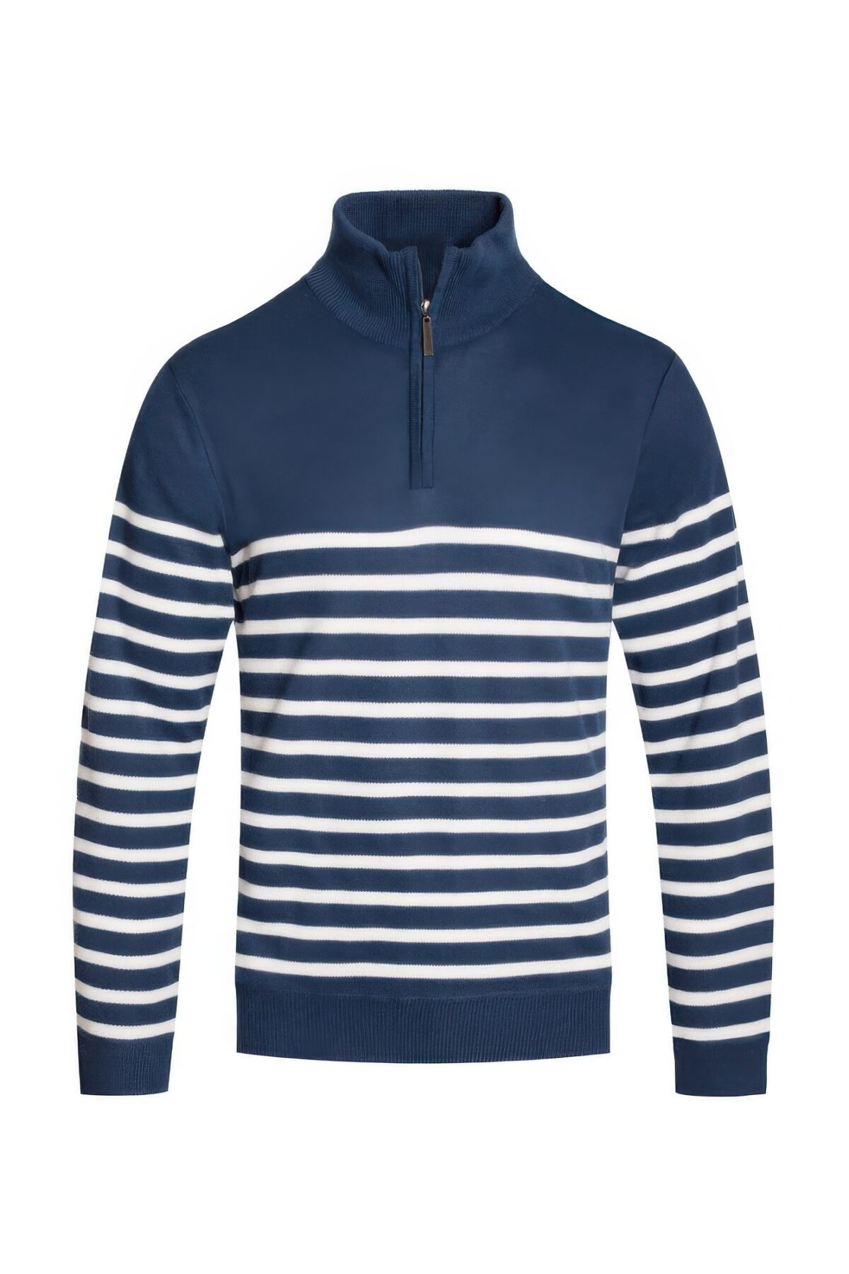 Quarter Zipper Pullover Sweater - Image 1