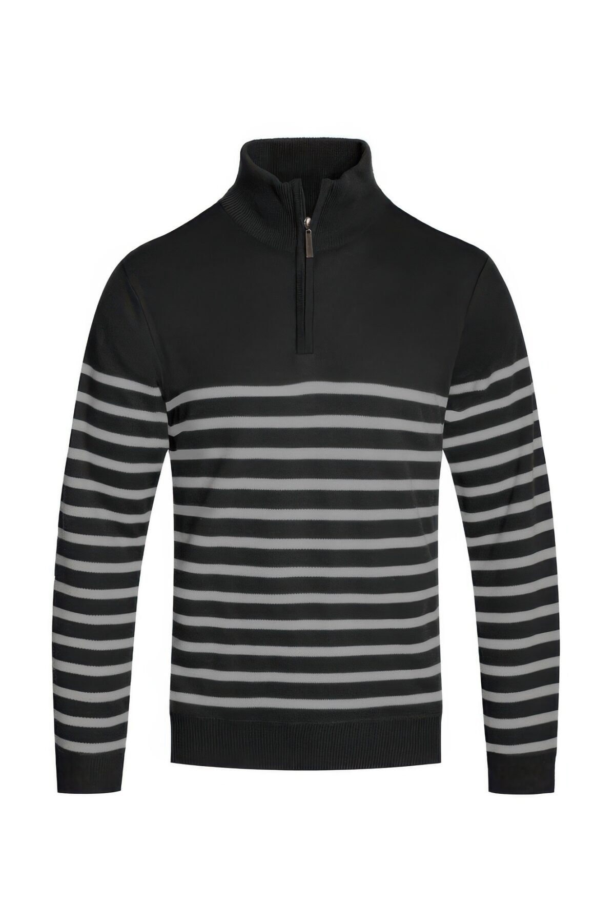Quarter Zipper Pullover Sweater - Image 2