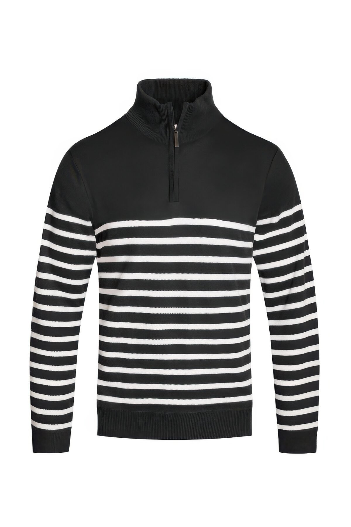 Quarter Zipper Pullover Sweater - Image 4