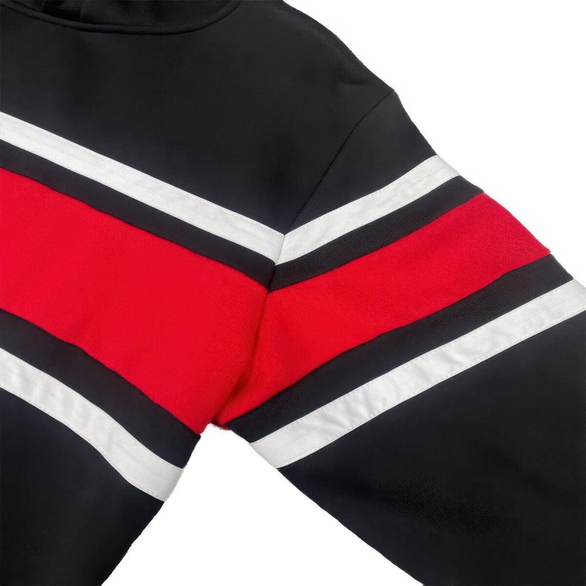 Solid With Three Stripe Pullover Hoodie - Image 3